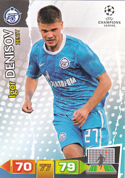 Igor Denisov Zenit Petersburg 2011/12 Panini Adrenalyn XL CL #272